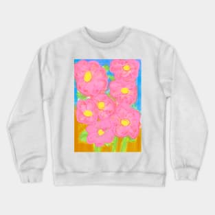 Pinky  Winky  Flowers Crewneck Sweatshirt